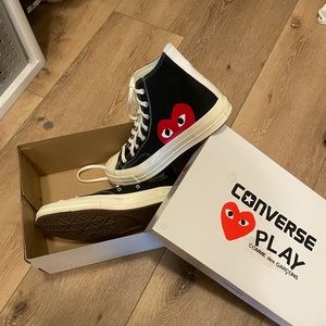 Converse Play Heart High Tops
